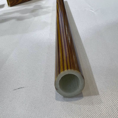 Lightweight And Durable FRP Round Tube For Electric Electronics Wood-like Suface