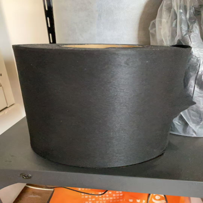 40g/M2 Polyester Felt Of Black Color Outside Strong Tensile Strength For FRP Pultrusion Profile Of Upmarket
