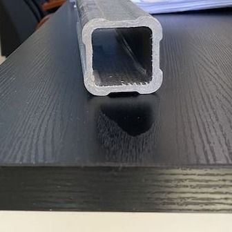 Bright Color Fiberglass Irregualr Square Tube 3.2x3.2 5x5 Frp Pultruded Sections