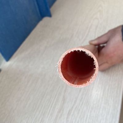 Brown 37mm Sports FRP Round Tube Non Metallic Fiberglass Tube